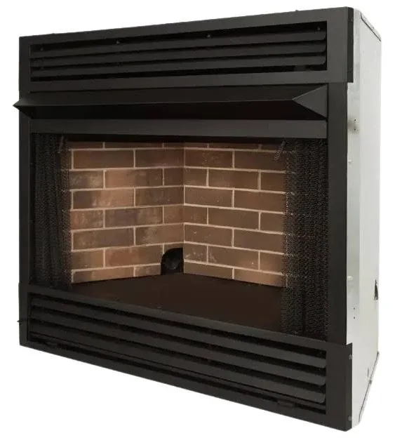 Pleasant Hearth Universal Circulating Zero Clearance 32 in. Ventless D