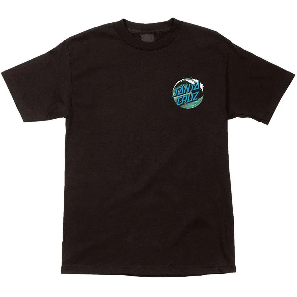 Santa Cruz Youth Wave Dot T-Shirt - Black