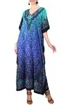 Miss Lavish London Women's Kaftan Tunic Kimono Maxi Dress