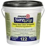 Zinsser 1-gal. SureGrip 122 Heavy Duty Clear Strippable Adhesive (Case of 4) 2881