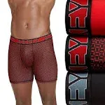 Men's Jockey 3-Pack Active Microfiber 5" Boxer Briefs, Size: Medium, Red Black