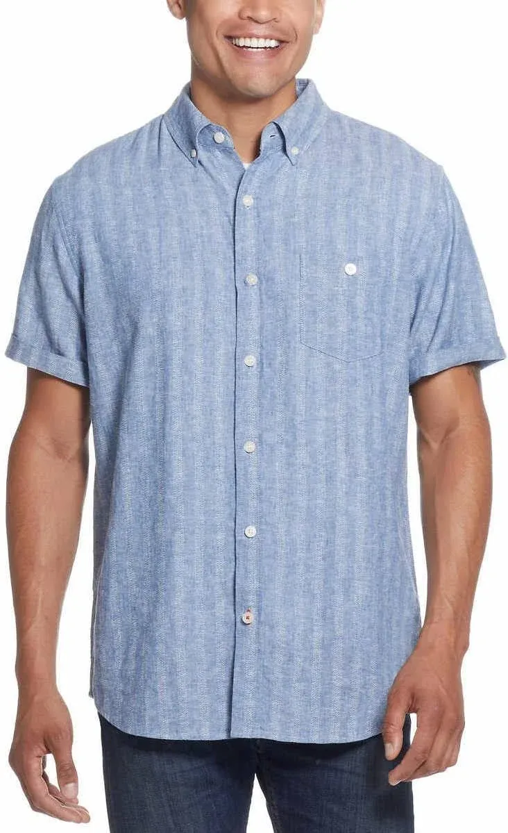 Weatherproof Vintage Mens Short Sleeve Woven Shirt