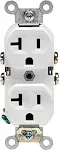 Leviton - CBR20-WMP - 20 Amps 125 Volt Duplex White Outlet 5-20R - 10/Pack