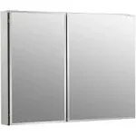 Kohler K-CB-CLC3526FS 35" W x 26" H Aluminum Two-Door Medicine Cabinet with Mirrored Doors Beveled Edges