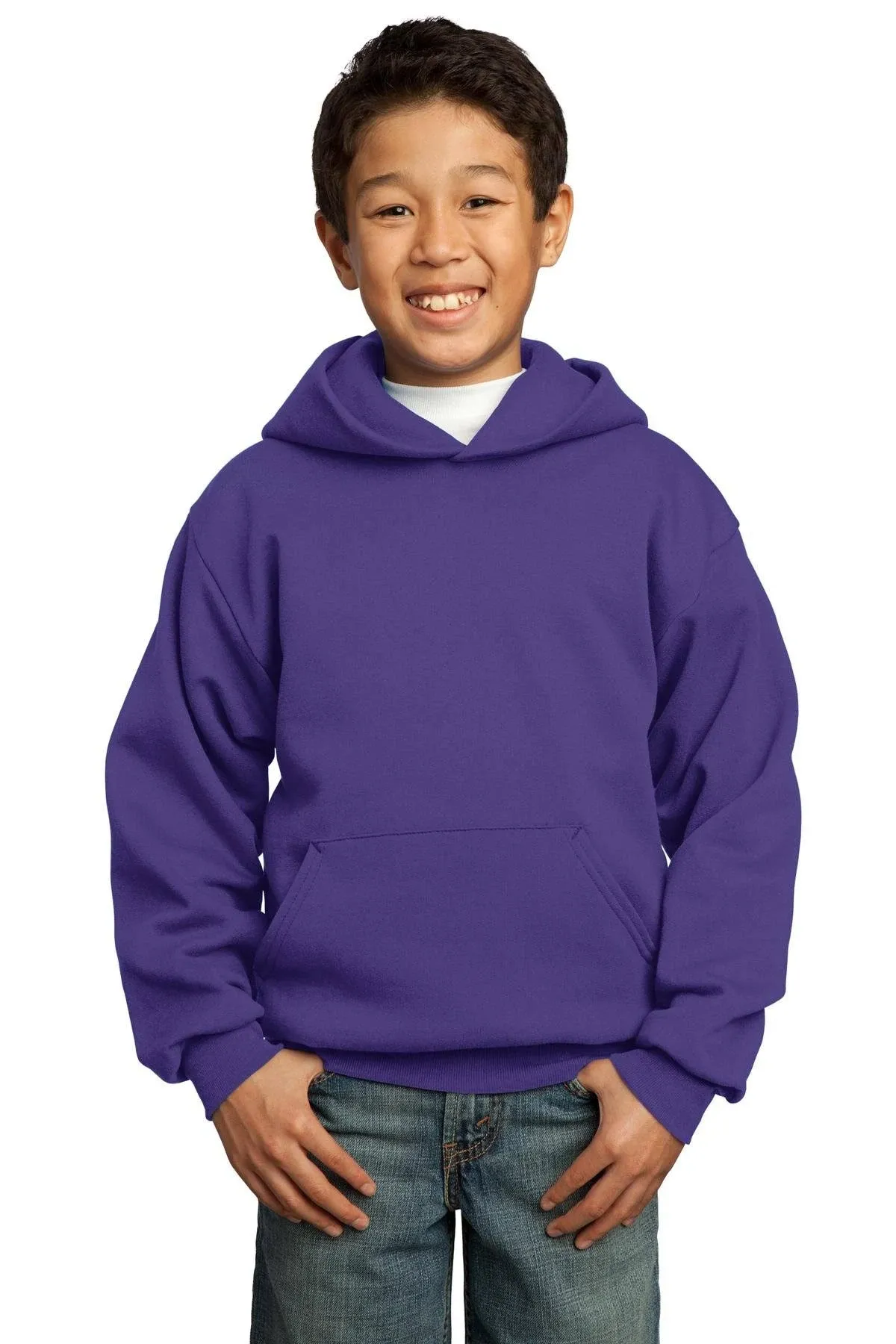 Port & Company Youth Core Fleece Pullover Hooded Sweatshirt Boy's