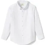 Lands' End School Uniform Boys Long Sleeve Solid Oxford Dress Shirt - 14 - White