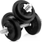 Yes4All Adjustable Dumbbell Set with Weight Plates Star Lock Collars/Connector