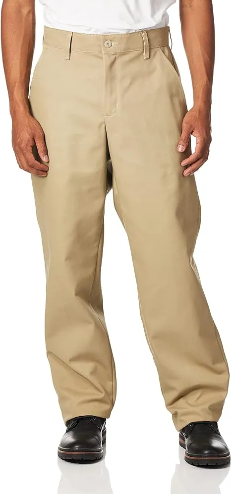 "VF WORKWEAR Industrial Work Pants: Men's, Industrial Pants, ( 34 in x 32 in ), Tan, Cotton/Polyester"