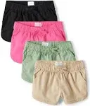 The Children's Place Girls Twill Pull-On Dolphin Short, 4-Pack, Sizes 4-16