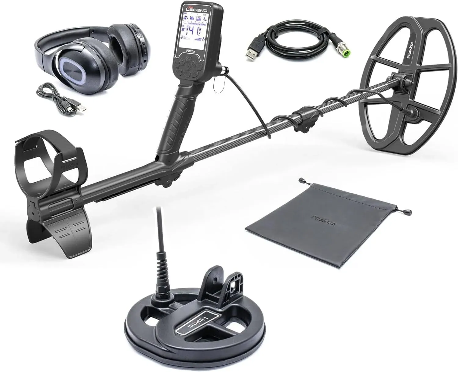 Nokta Legend Waterproof Metal Detector, Headphones and Pinpointer