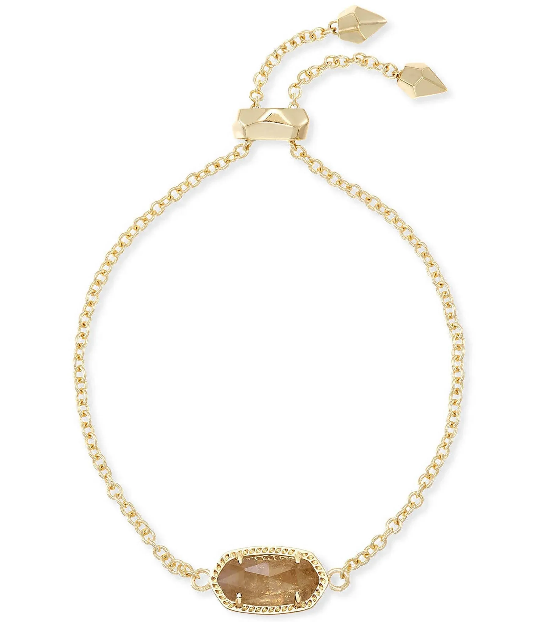 Kendra Scott Elaina Adjustable Chain Bracelet in Citrine