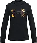 Under Armour Girls' Armour Fleece Iridescent Big Logo Hoodie