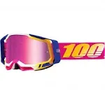 100% Racecraft 2 Goggles - Mission / Mirror Pink Lens