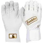 Franklin Powerstrap Infinite Series Adult Batting Gloves Small / White/Gold