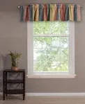 Greenland Home Katy Window Valance Red 84 x 21