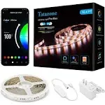 Tatazone RGBCCT Smart LED Strip Lights, 16.4ft Tunable White 3000K-6500K+RGB WiFi LED Light Strip Compatible with Alexa Google, Color Changing