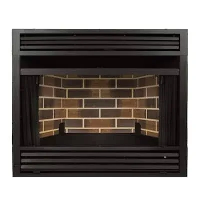 Pleasant Hearth Universal Circulating Zero Clearance 32 in. Ventless Dual Fuel Fireplace Insert PHZC32C