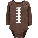 Boy's Baby Carter's Thanksgiving Football Long Sleeve Bodysuit