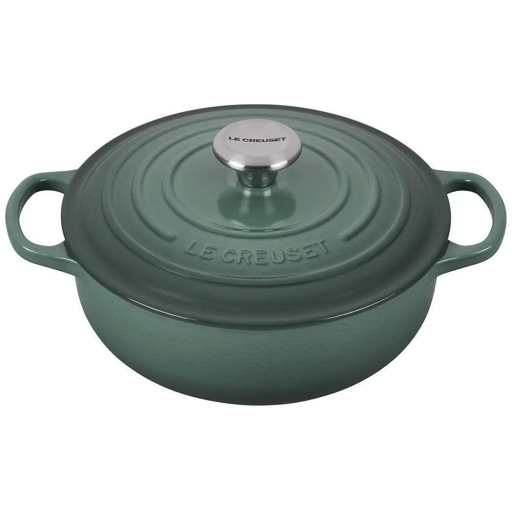 Le Creuset Enameled Cast Iron Signature Round Sauteuse, 3.5Qt., Rhone