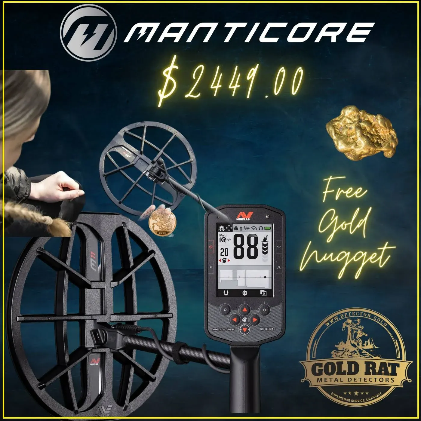 MINELAB Manticore High Power Metal Detector