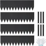 VEVOR Steel Landscape Edging 4-Pack Steel Garden Edging Borders 40 in. L x 12 in. H Strips Hammer-in Edging Border