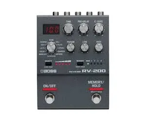 BOSS RV-200 REVERB 12 Reverb Types Guitar Effects Pedal