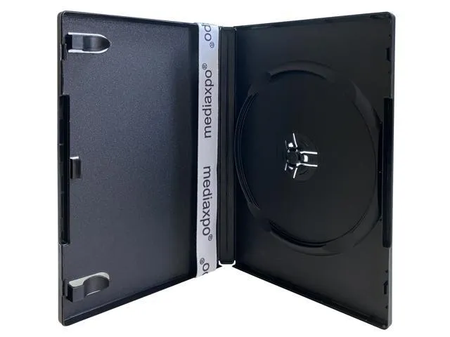 10 PREMIUM STANDARD Black Single DVD Cases 14MM (100% New Material)