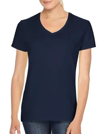 Gildan Women's Softstyle V-Neck T-Shirt - XX-Large - Navy