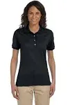 Jerzees 437W - Ladies SpotShield Jersey Polo Black - L