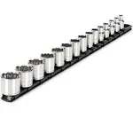 Tekton SHD91115 3/8 in. Drive Deep 12-Point Socket Set (15-Piece)