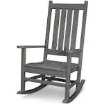 POLYWOOD Vineyard Porch Rocking Chair (Slate Grey)