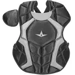 All-Star System7 Axis NOCSAE Youth Catcher&#039;s Chest Protector - Black