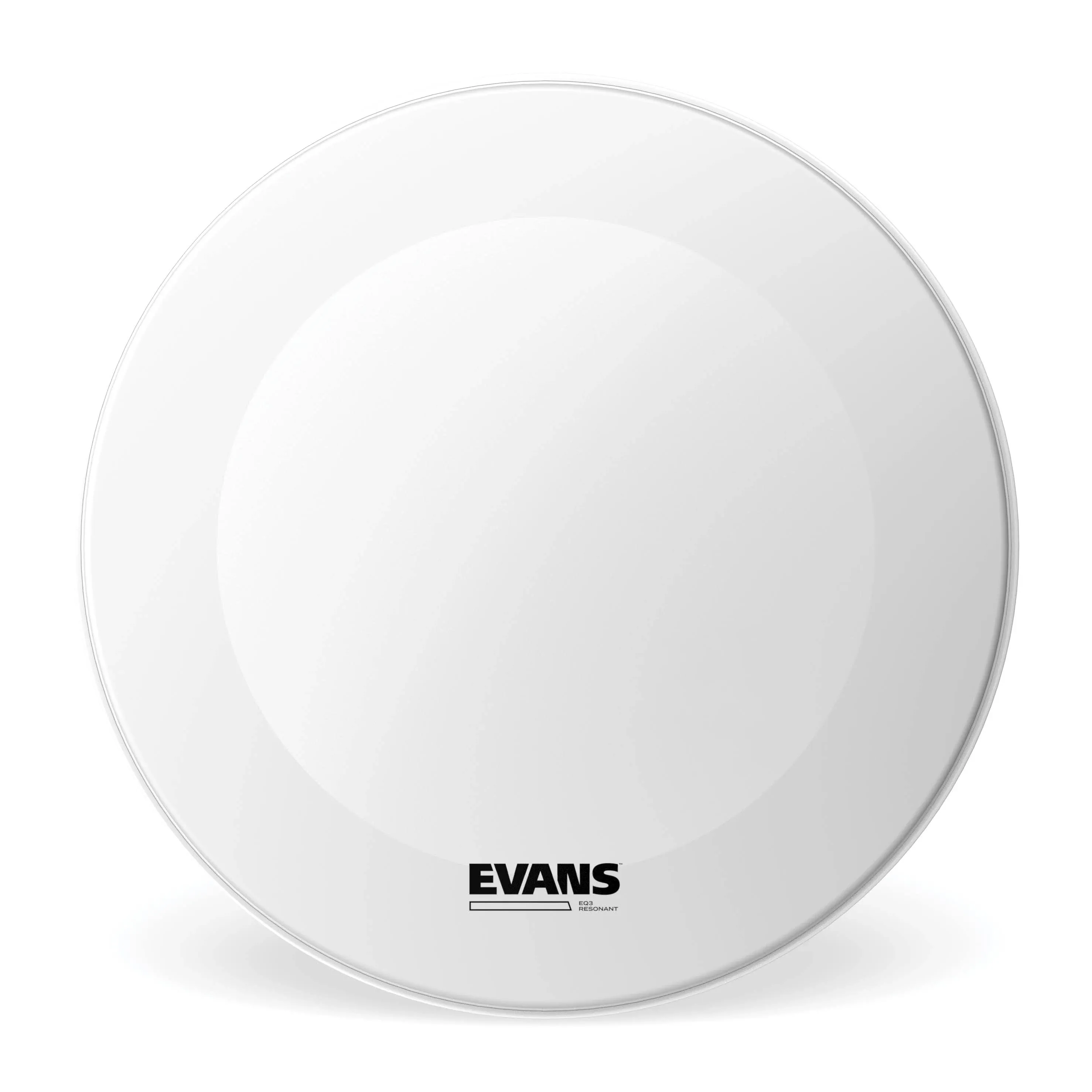 Evans Heads BD22RGCW-NP 22-Inch EQ3 Resonant Coated Bass Drum Heads - White