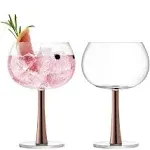 LSA International Set Of 2 Gin Balloon Glass 420ml Copper