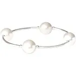 Crystal White Pearl Blessing Bracelet