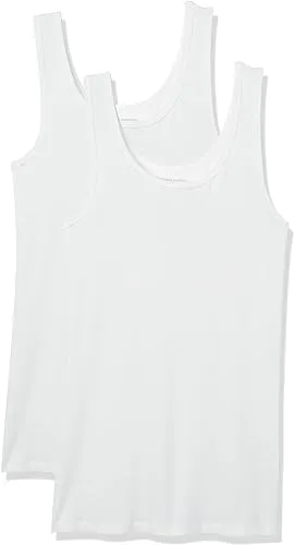 Amazon Essentials Women's Slim-Fit Tank, Pack of 2