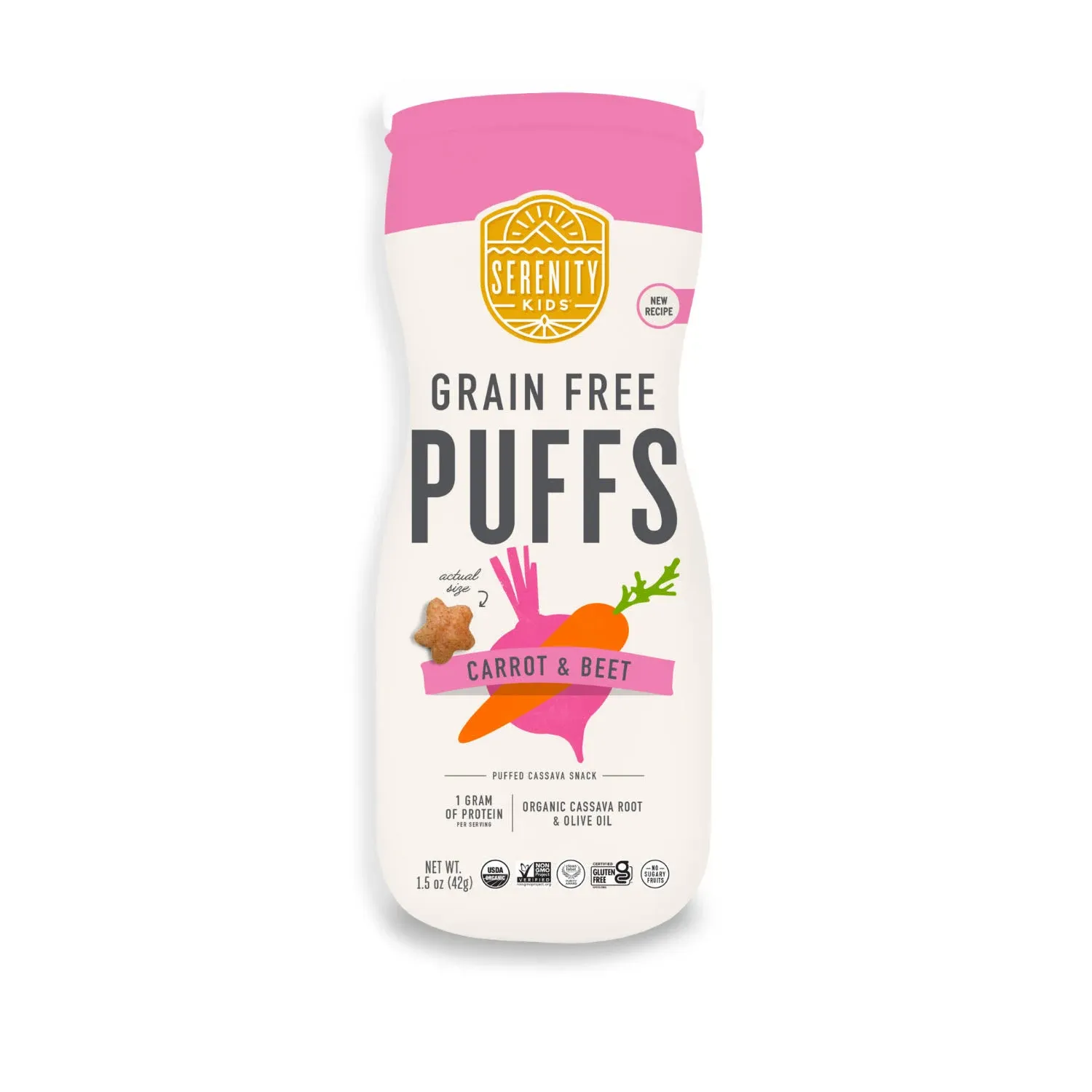 Serenity Kids Carrot & Beet Grain Free Puffs