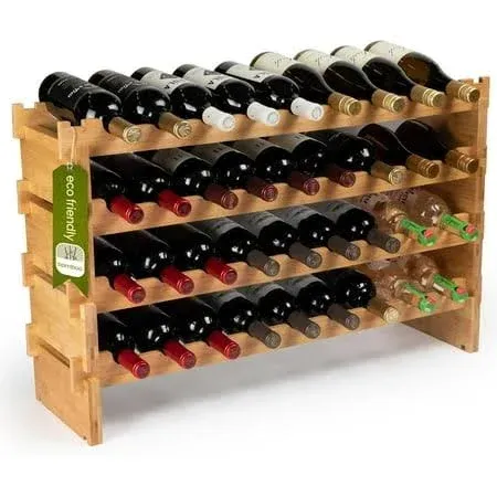 VEVOR 36-Bottle Stackable Modular Wine Rack