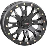 System 3 SB-4 Beadlock 15x7 ATV/UTV Wheel - Matte Black (4/156) 4+3 [15S3-3157]