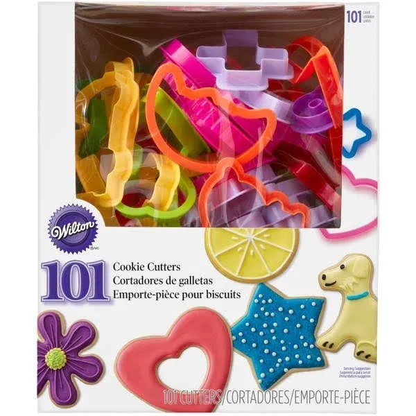 Wilton 101 Piece Cookie Cutter Set: Letters, Numbers, Animals, Holiday, Shapes !