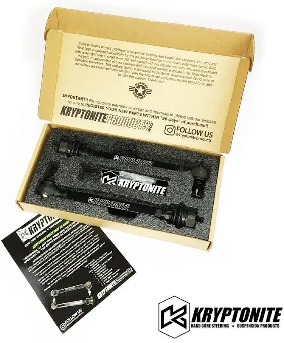 KRYPTONITE DEATH GRIP TIE RODS 2001-2010