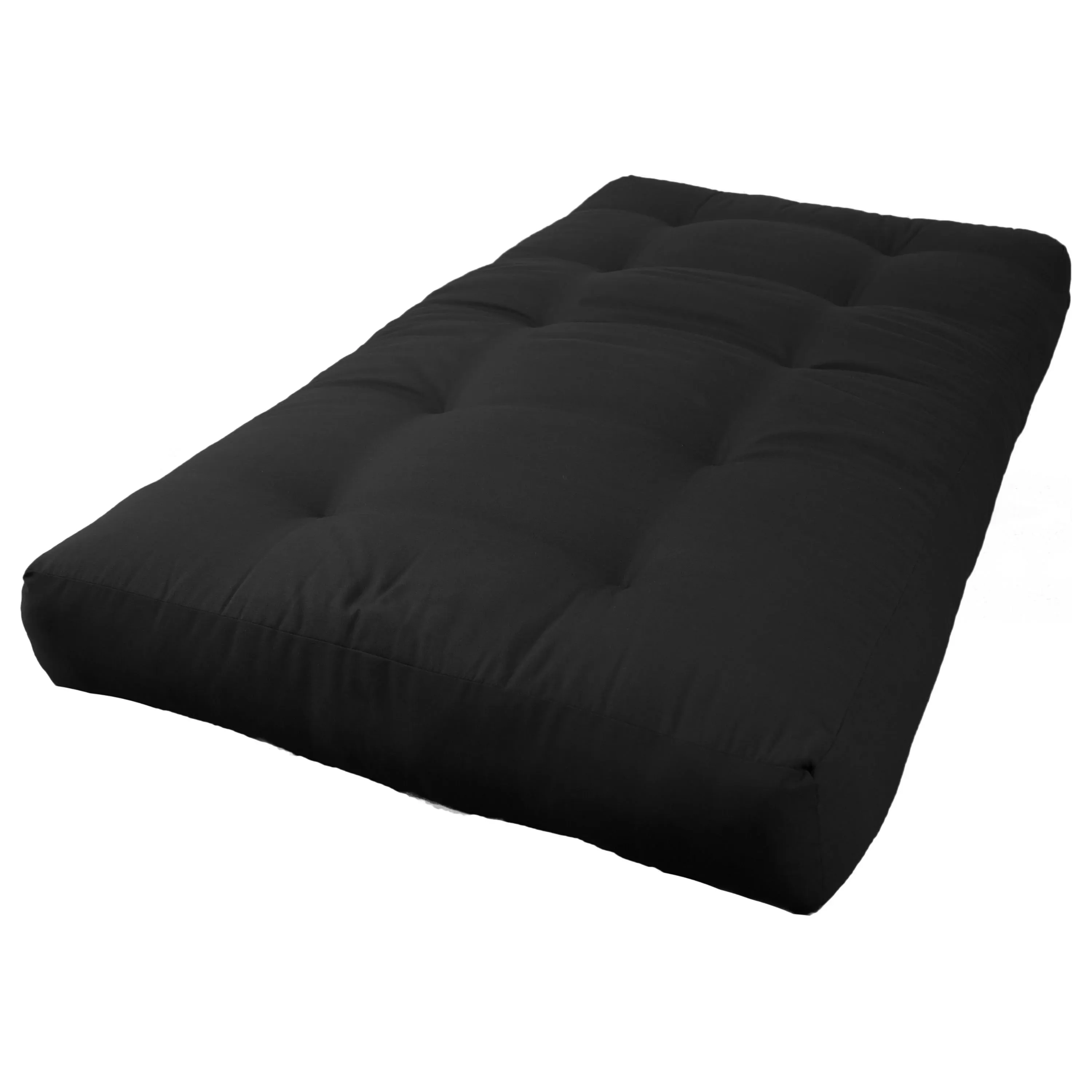 Blazing Needles Renewal 8-Inch Twill Twin-Size Futon Mattress - Black