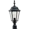 Maxim Builder Cast 3-Light Outdoor Pole/Post Lantern 3008BK