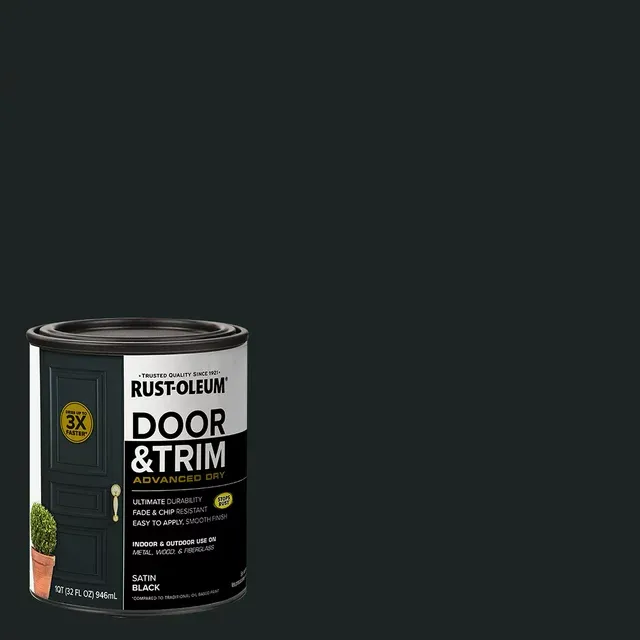 Rust-Oleum Stops Rust Door & Trim Satin Paint - Cranberry - 1 qt