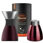 asobu Insulated Pour Over Coffee Maker (32 oz.) Double-Wall Vacuum, Stainless...