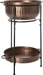 Safavieh Naka Beverage Tub with Stand Antique Copper/Black