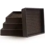 CasterMaster Non Slip Furniture Pads Brown 4x4 / 4-Pack