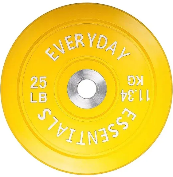 BalanceFrom Color Coded Olympic Bumper Plate Weight Plate