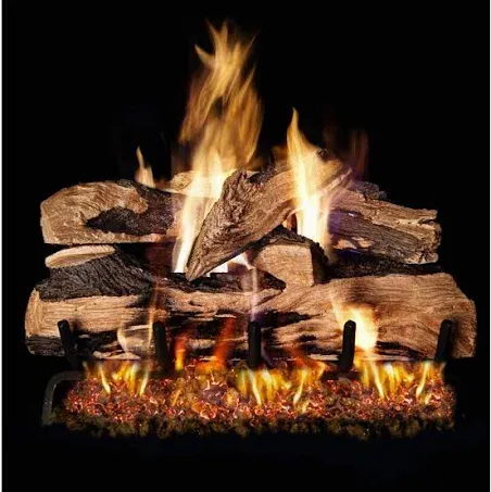 Real Fyre Split Oak Designer Plus Vented Gas Log Set