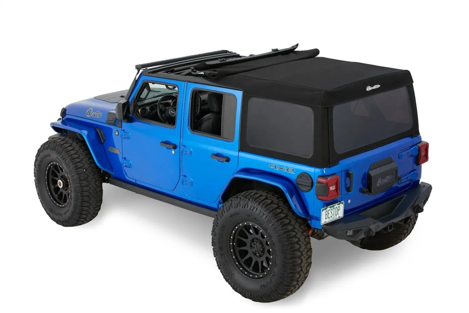 2019 Jeep Wrangler (JL) Bestop Supertop Squareback Soft Top (Black Diamond) - 54726-35